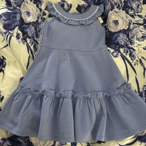 Janie and Jack Circle Trim Ruffle Ponte Dress